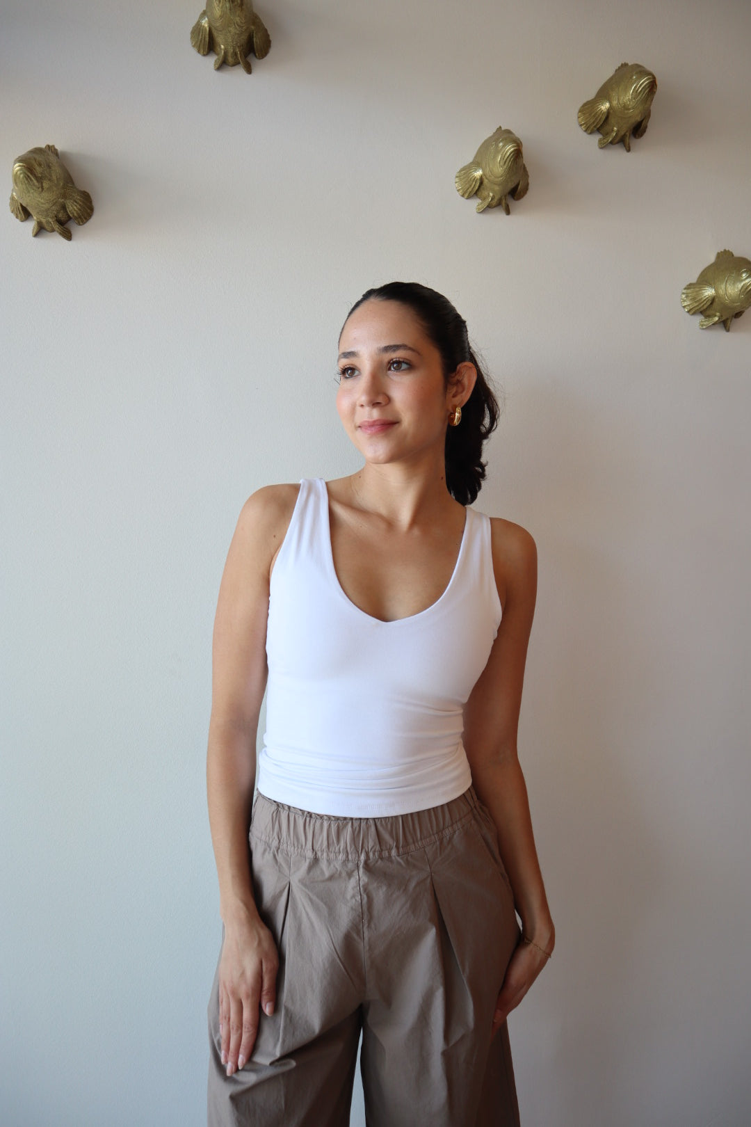 Valentino Tank in White front