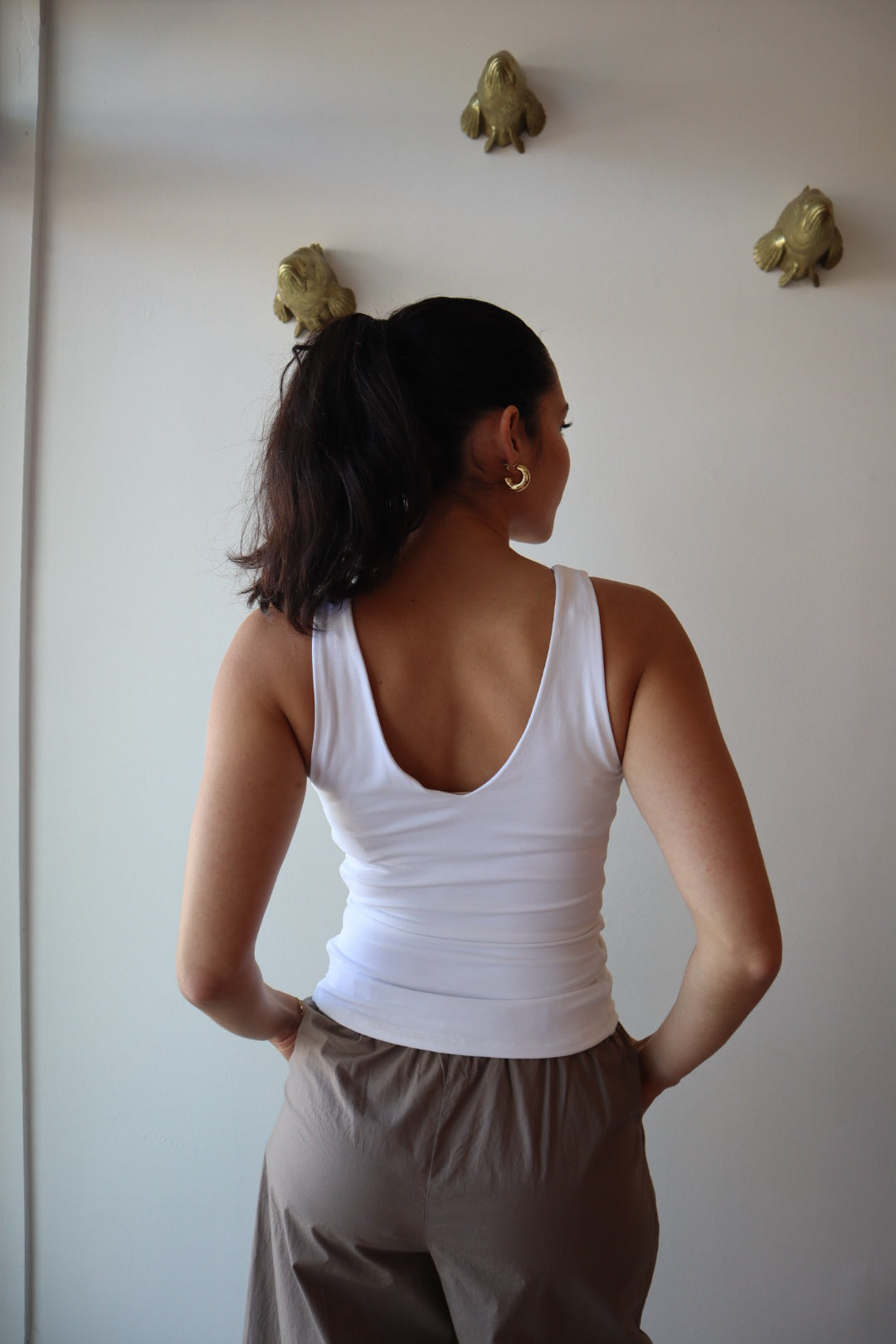 Valentino Tank in White back