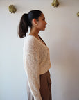 Bradshaw Boucle Cardigan close up side view