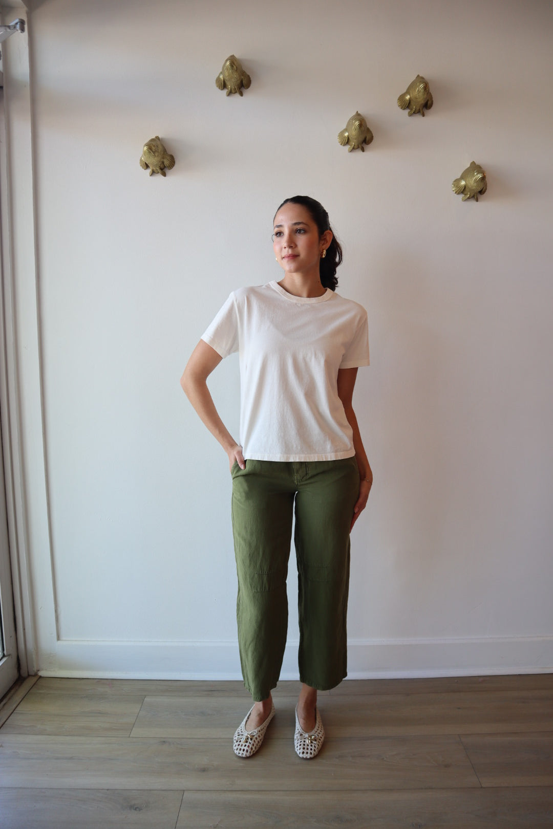 Barrlet Barrel Crop Pant front