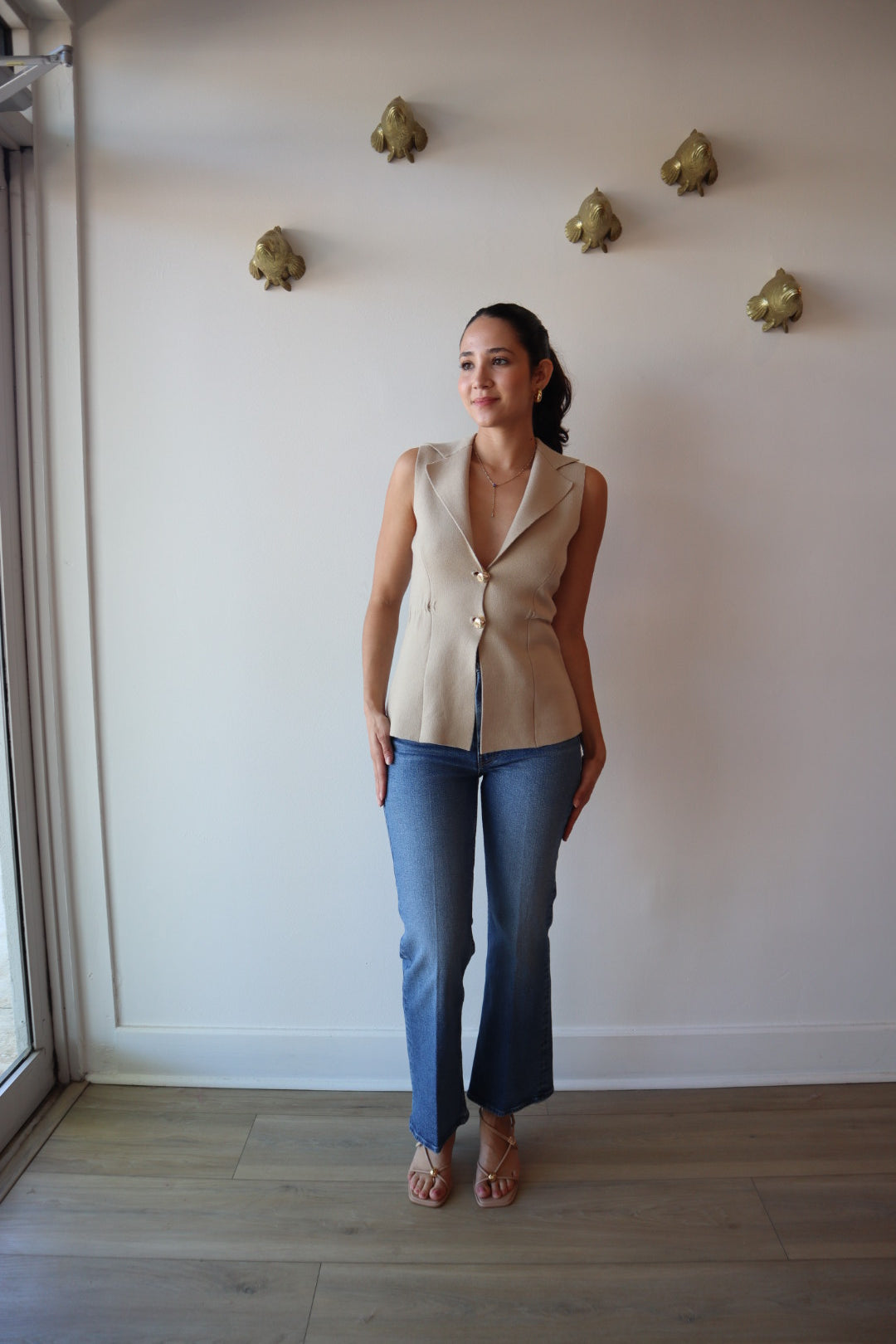 Mahalia Vest Top full body front view