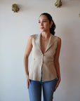 Mahalia Vest Top close up front view