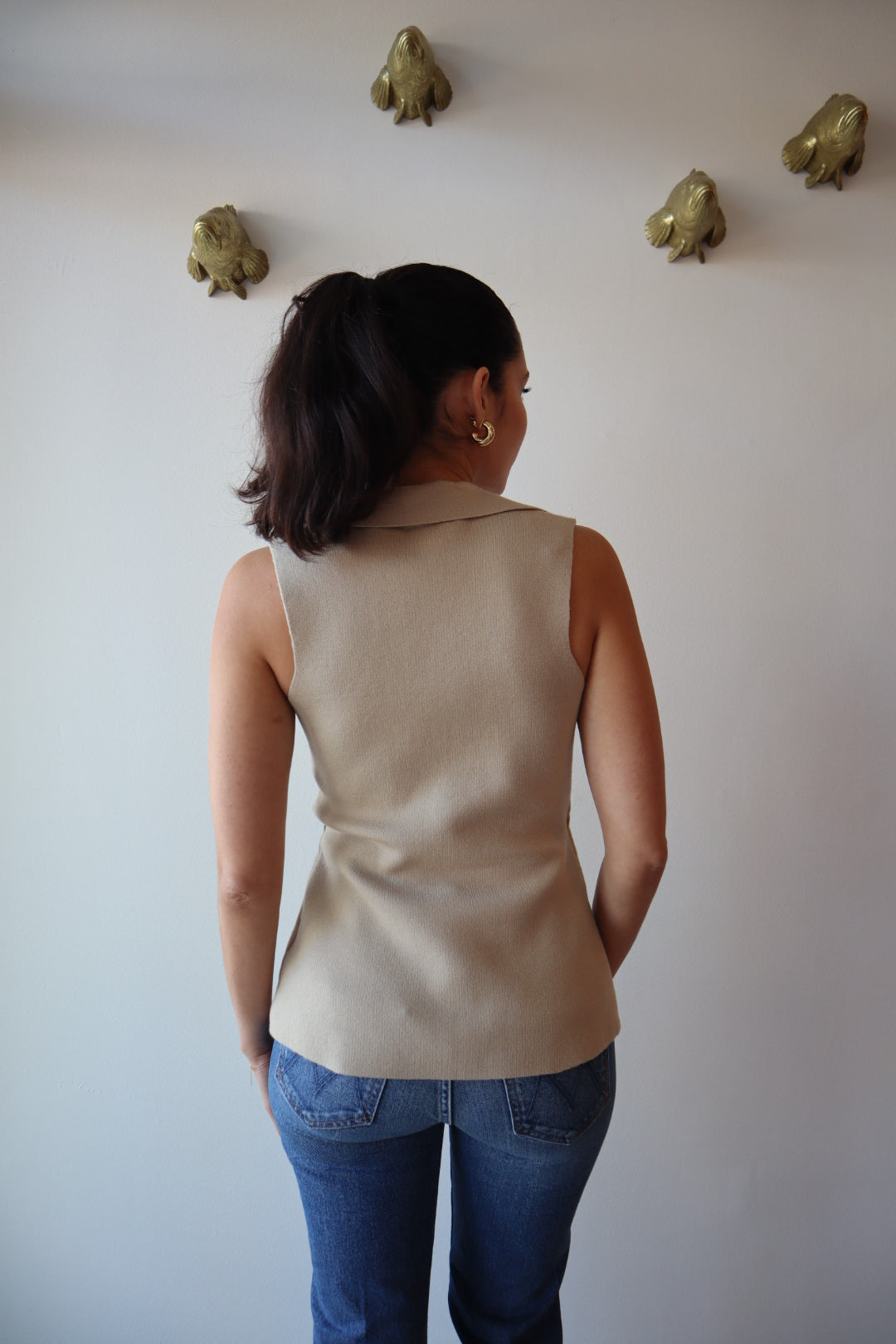 Mahalia Vest Top close up back view