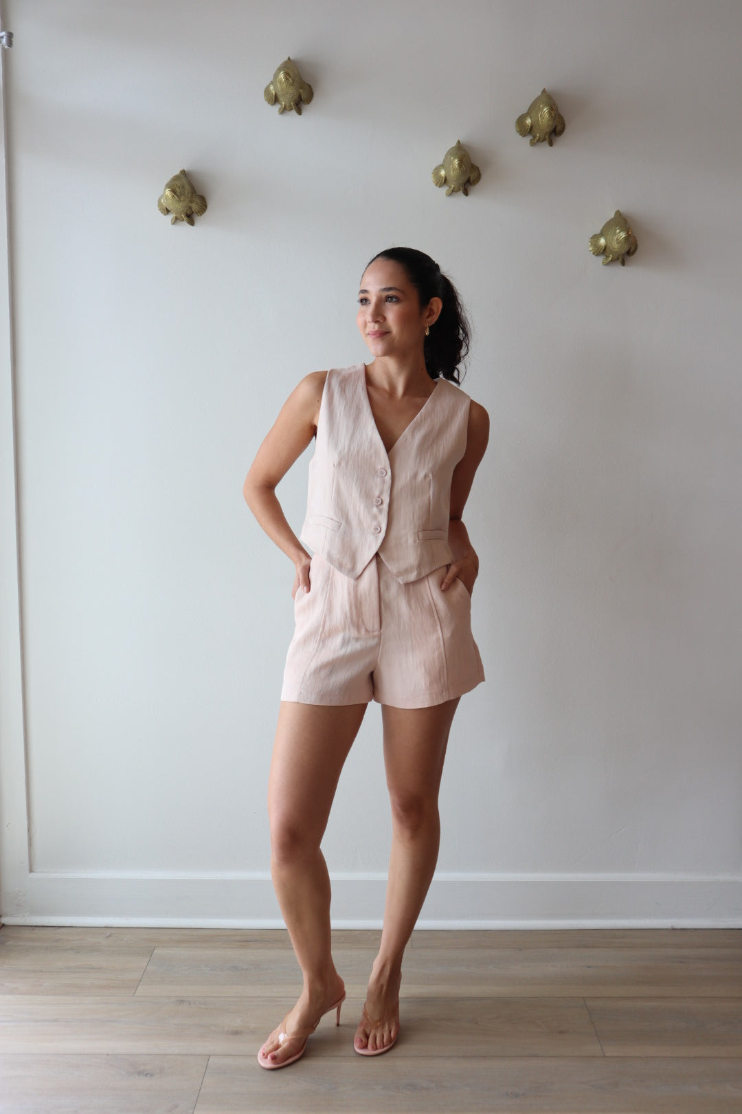 Paxos Vest Top and Paxos Short full body front view