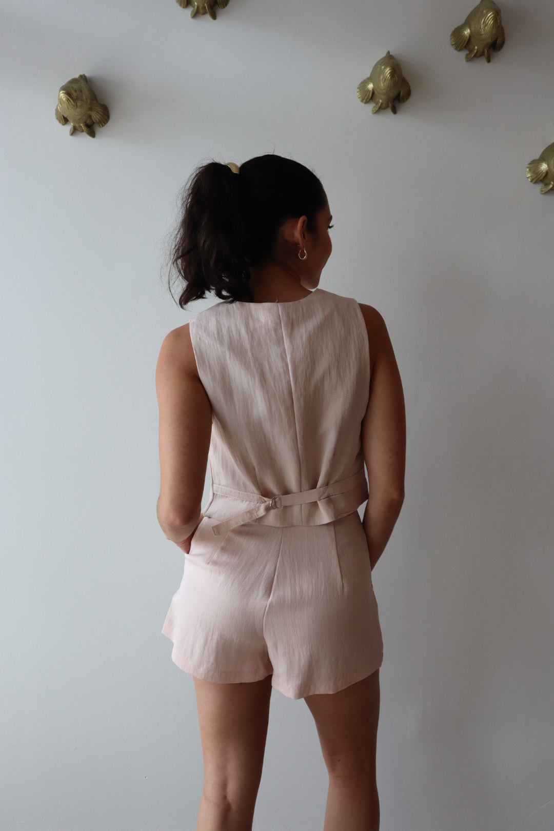 Paxos Vest Top and Paxos Short close up back view