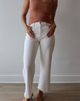 Kyra Ankle Jean close up front view