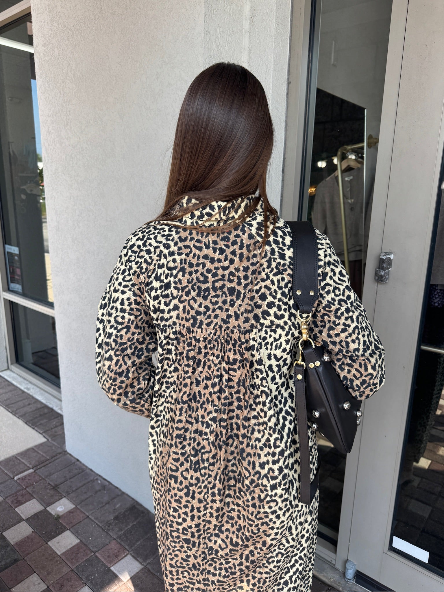 Marfa Calico Print Dress back