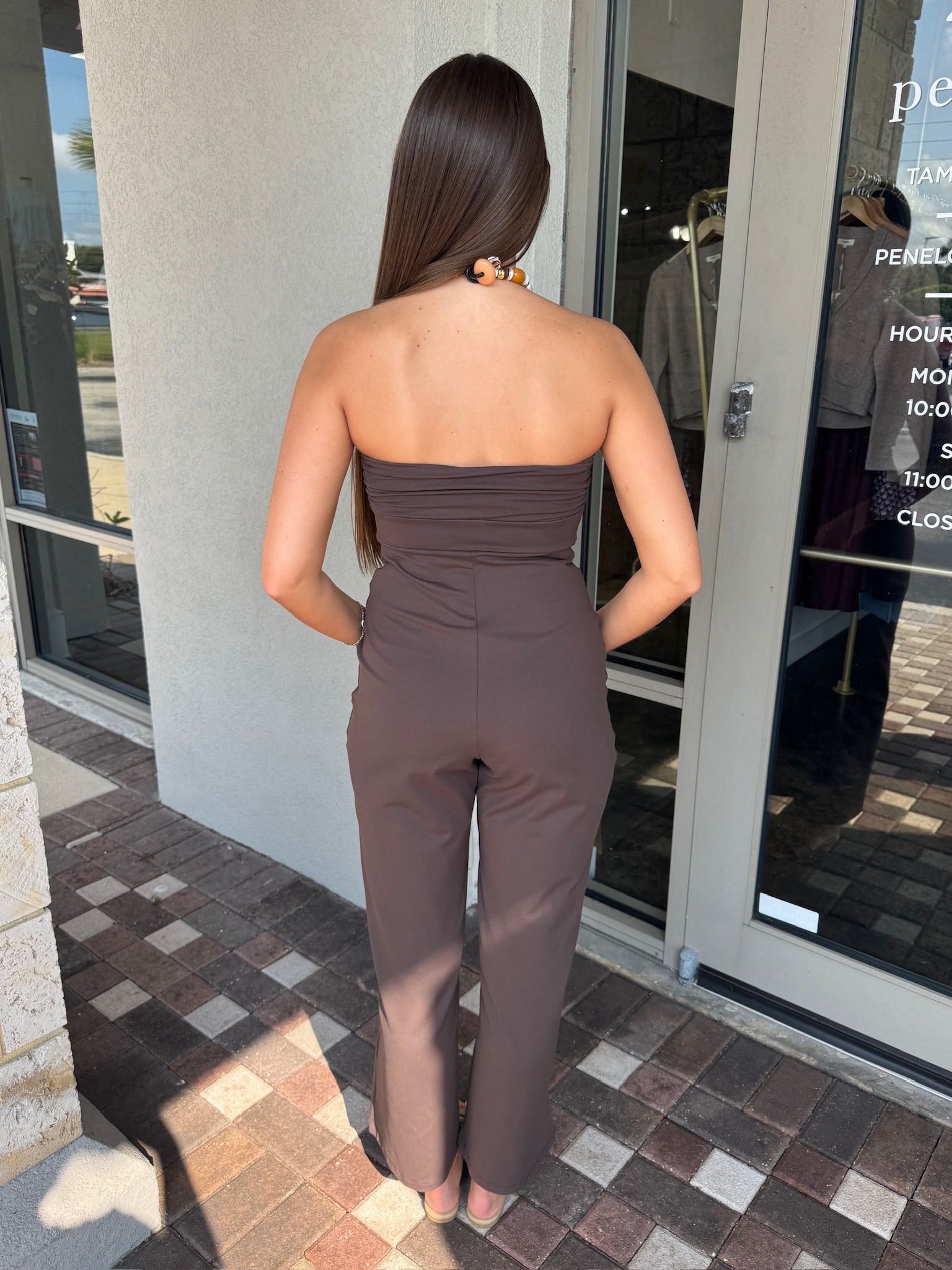 Tube Gathered Jumpsuit back