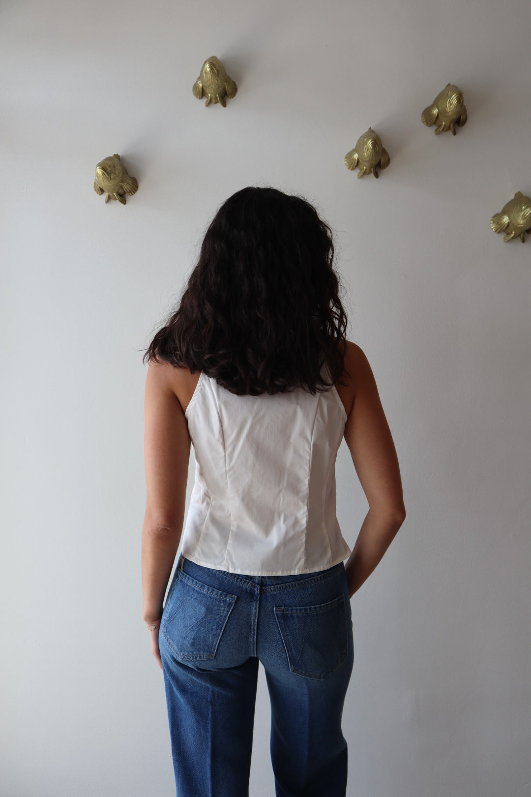 Poppy Sleeveless Top close up back view