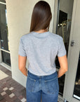 Crop Tee with Pearls