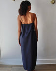 Della Poplin Dress back view on model
