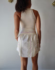 Abas Skirt back view on model