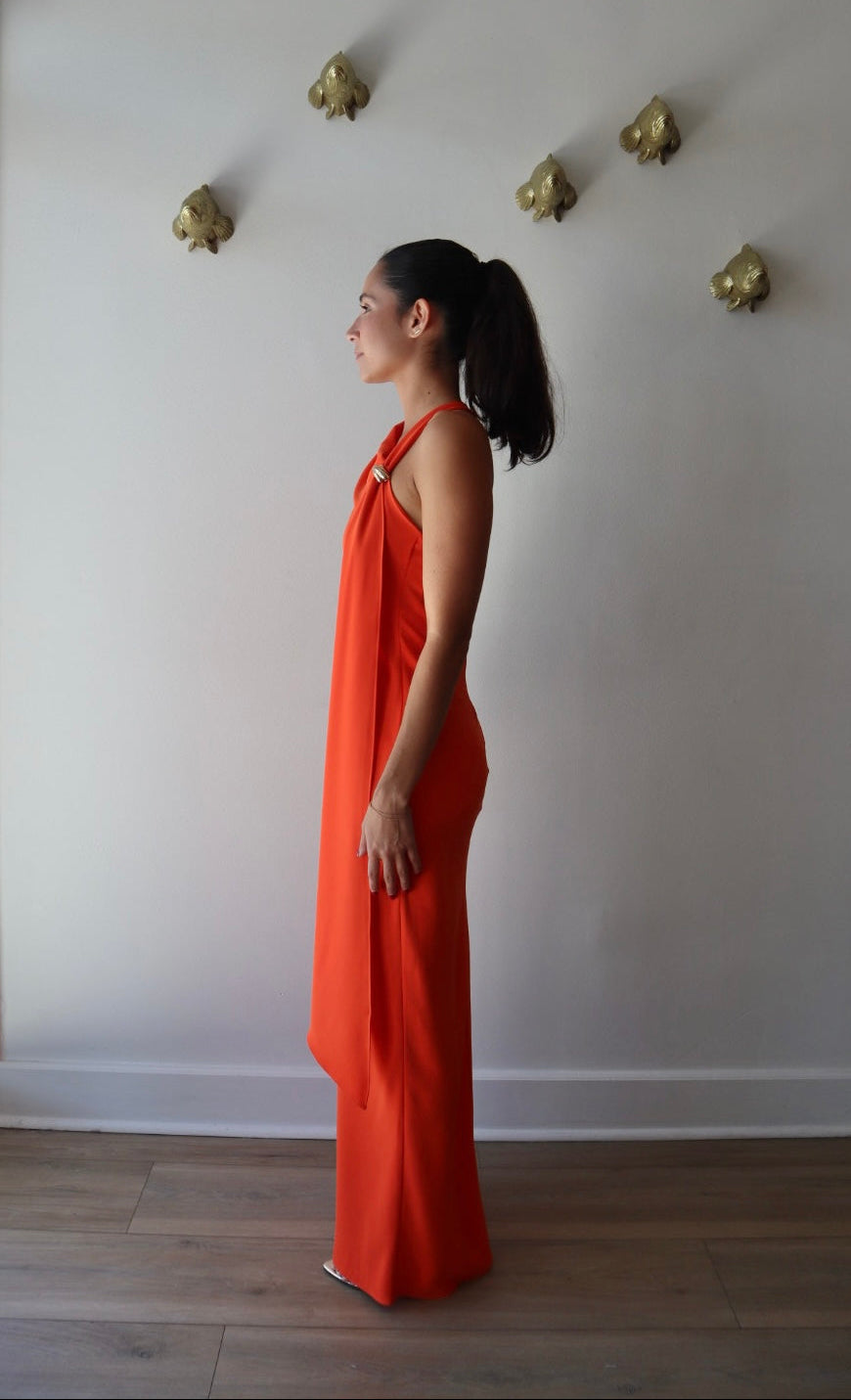 Sonya Dress full body side view on model