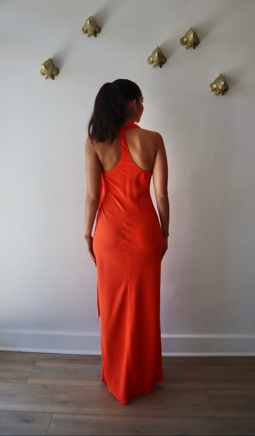 Sonya Dress full body back view on model