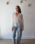 Francine Top full body front view on model