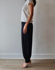 Elidi Harem Pant full body side view on model