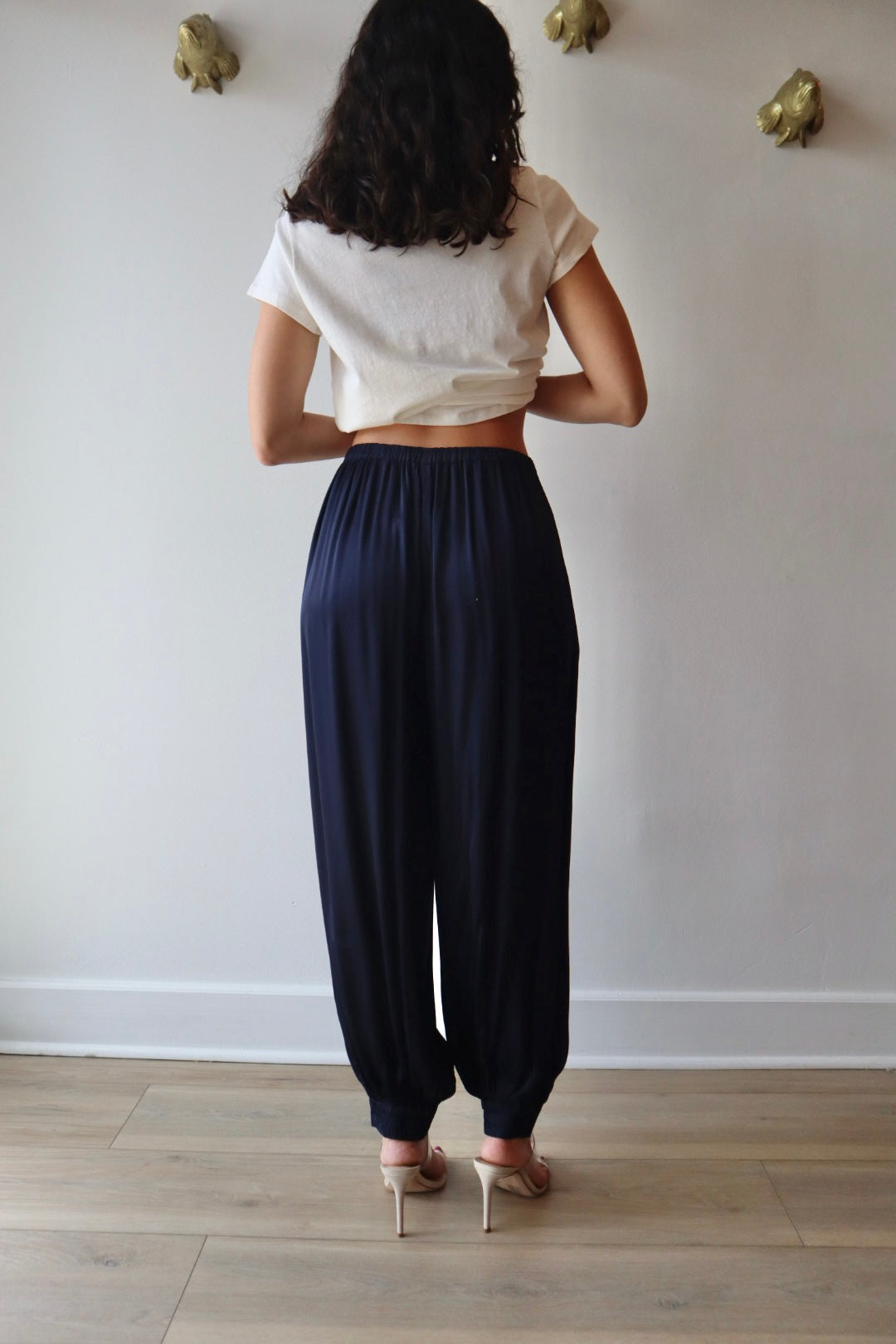 Elidi Harem Pant full body back view on model