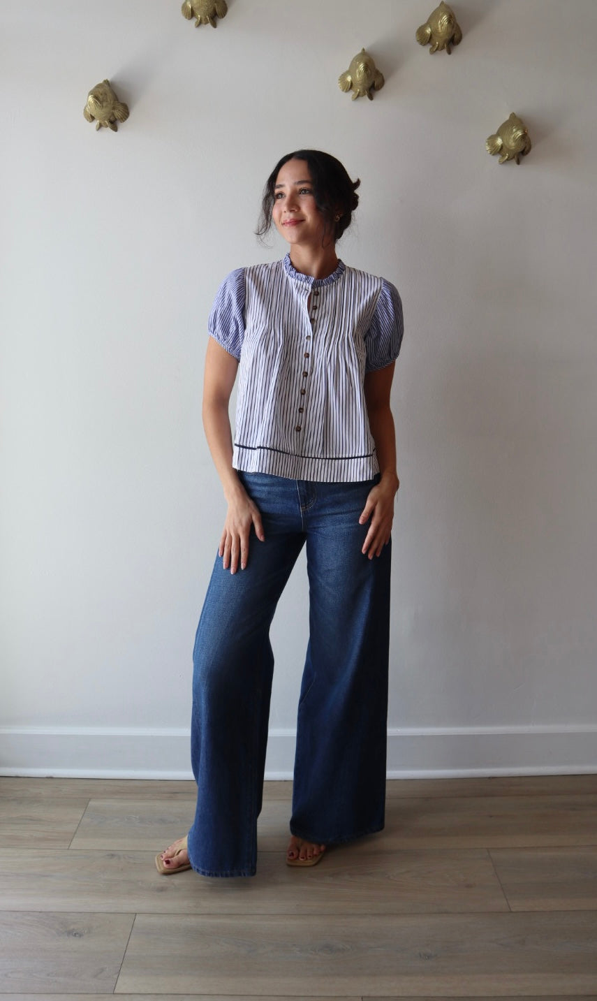 Laila Top full body front view on model