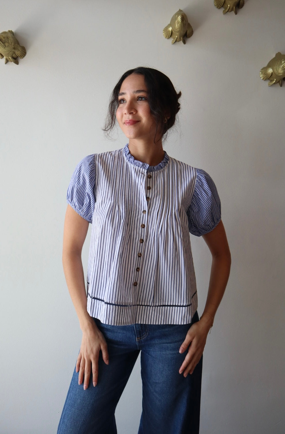 Laila Top front view on model 