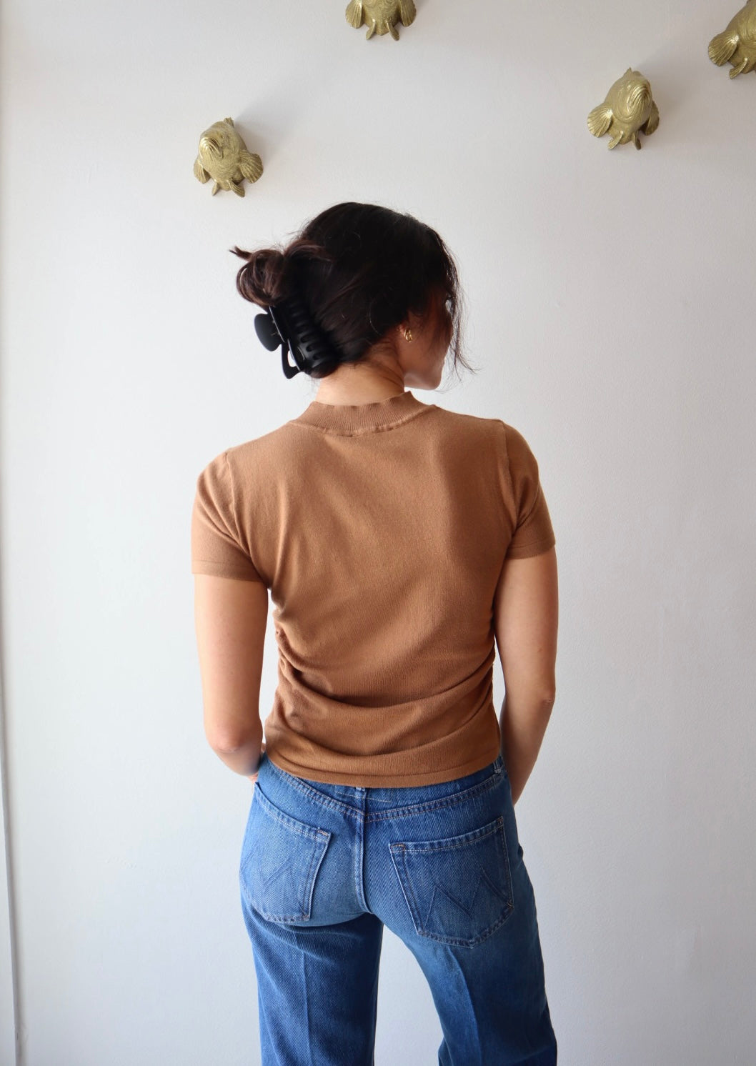 Darcy Knit Top back view on model