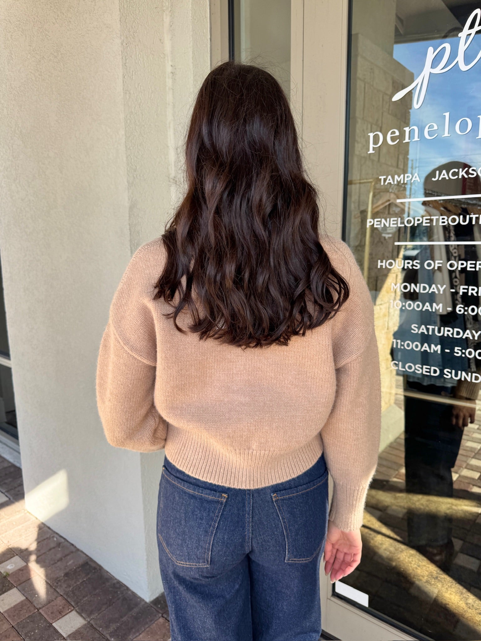 Phineas Cardigan Beige back