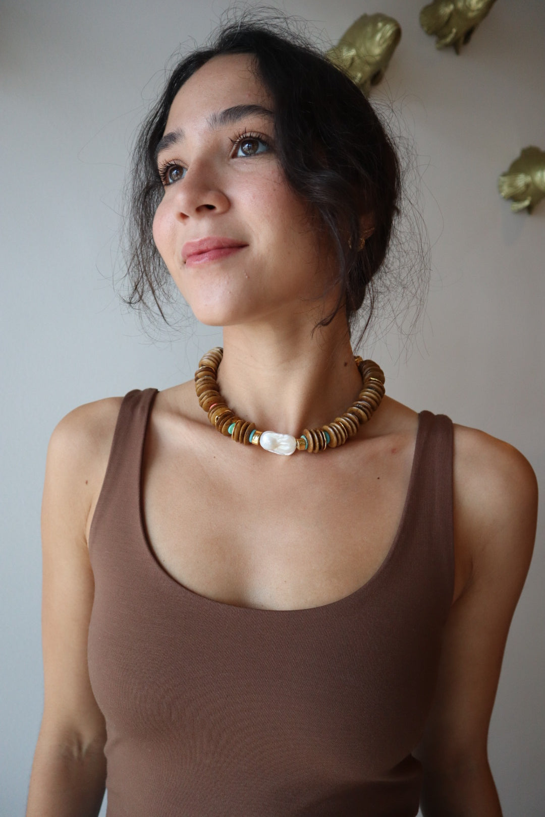 Kavos Collar front view on model