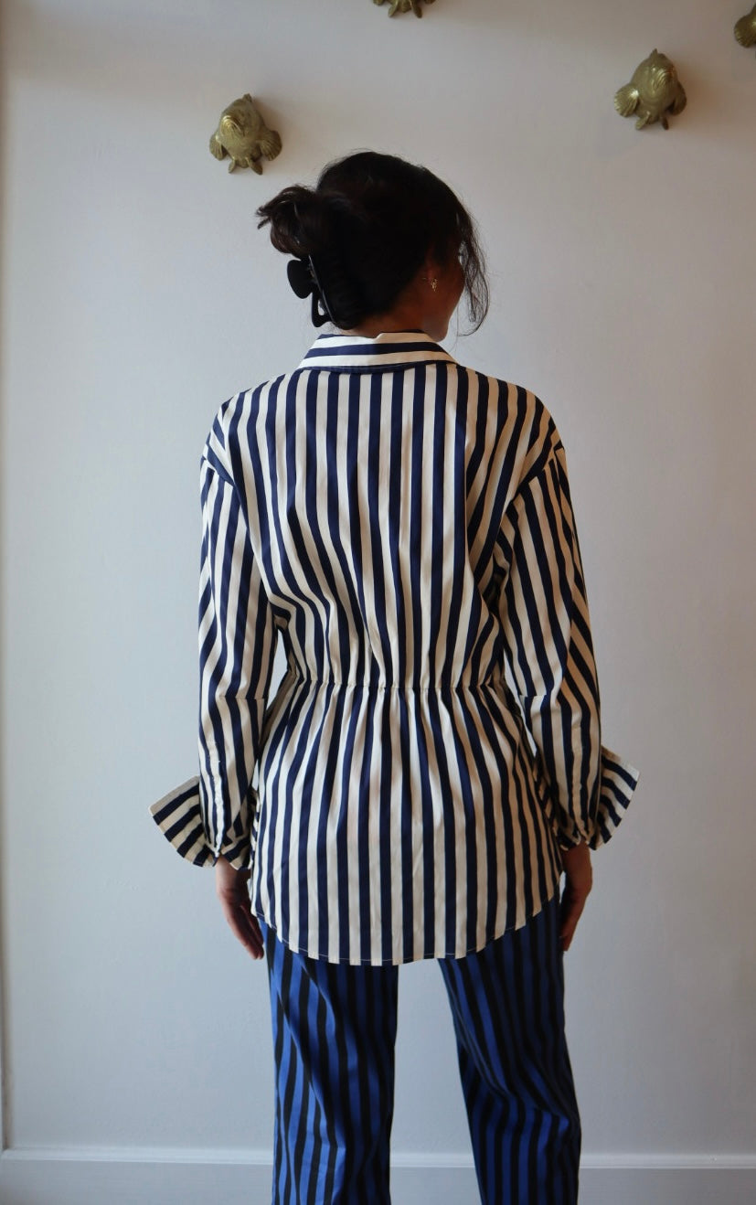 Inna Poplin Top back view on model