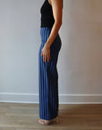 Pia Poplin Pant side view on model