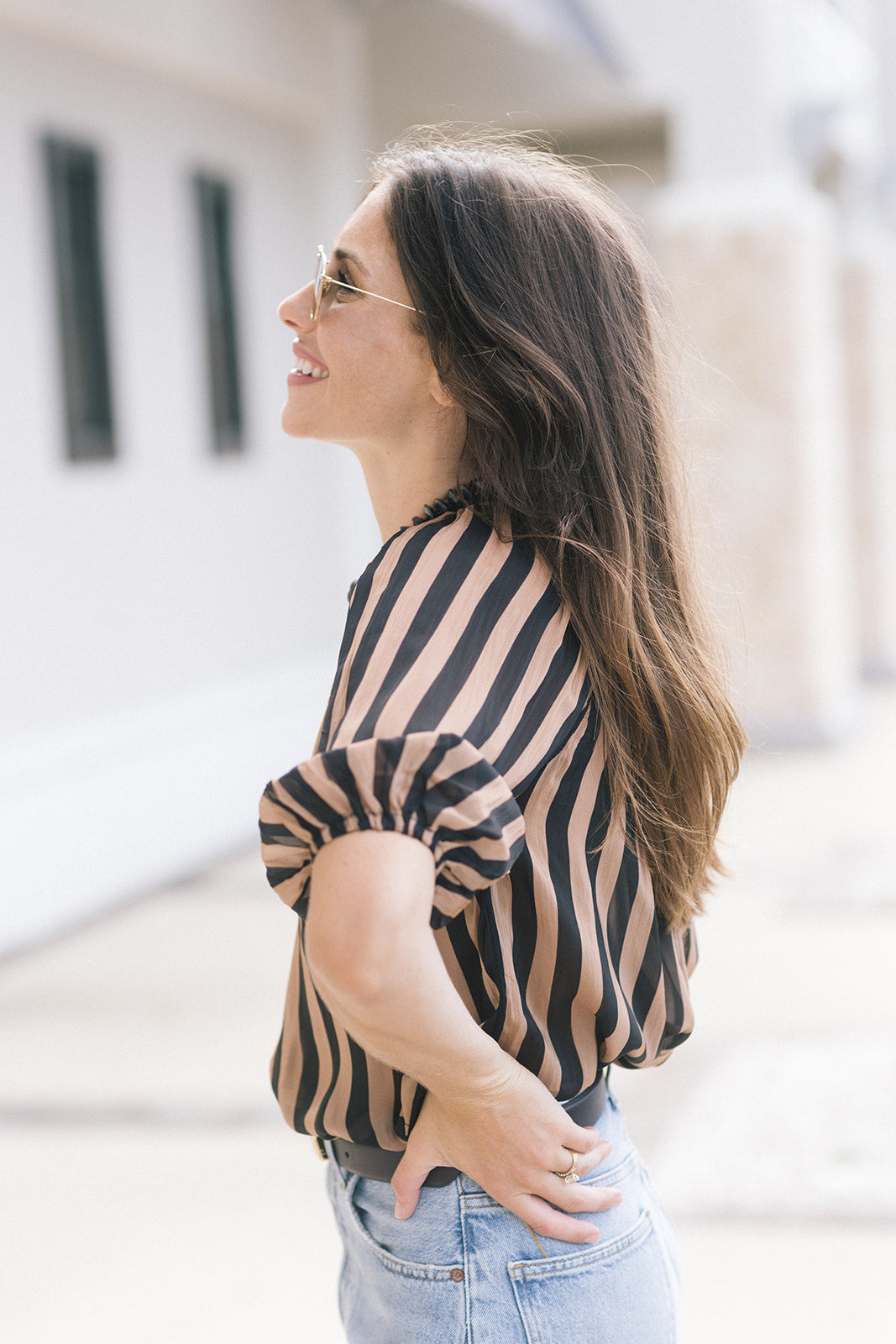 Erin One Shoulder Top other side