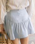 Rylee Denim Mini Skirt close up back