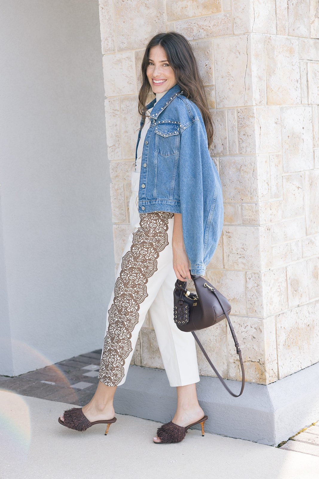 Idolized Denim Jacket side, on shoulders