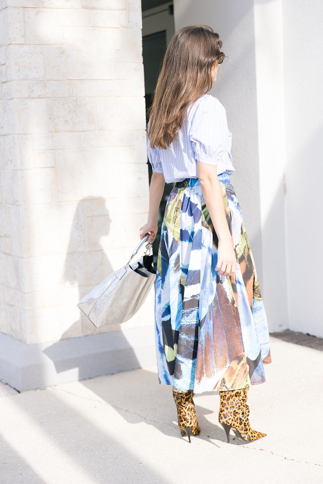 Mosaic Print Skirt side