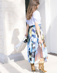 Mosaic Print Skirt side