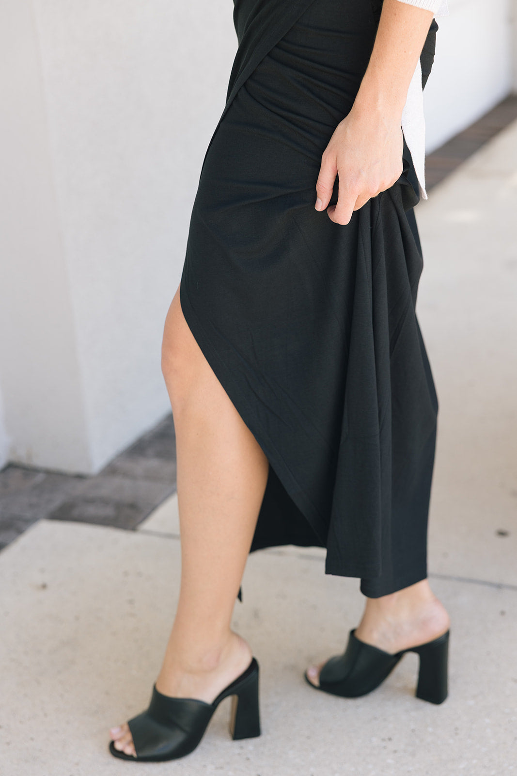 Esme Block Heel with black skirt