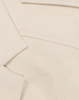 York Cropped Linen Vest super close up