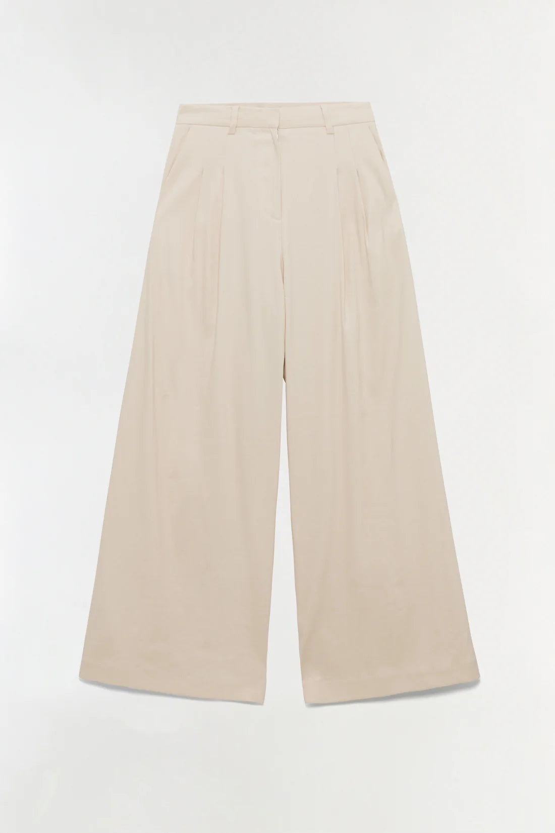 Ramsey Linen Wide Leg Pant laid flat
