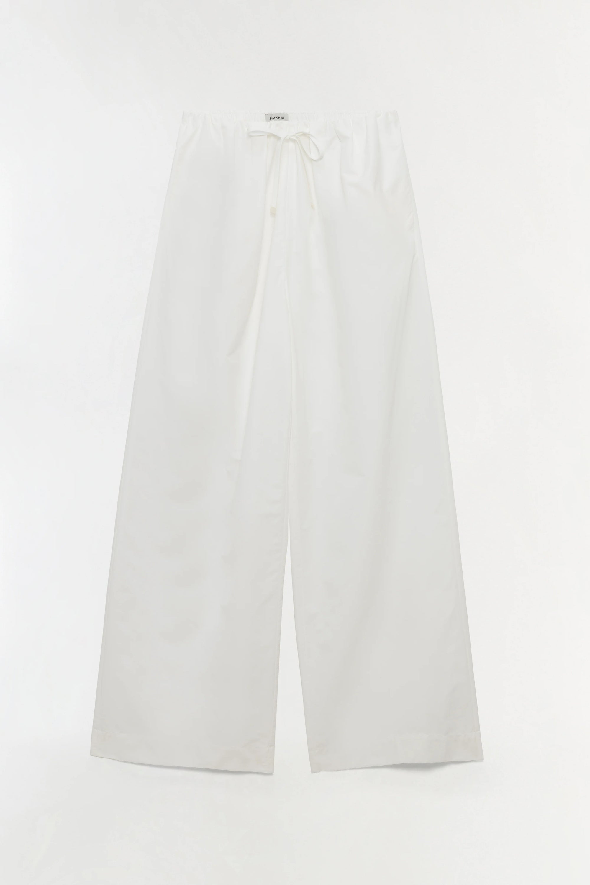 Rhea Cotton Wide Leg Pant laid flat