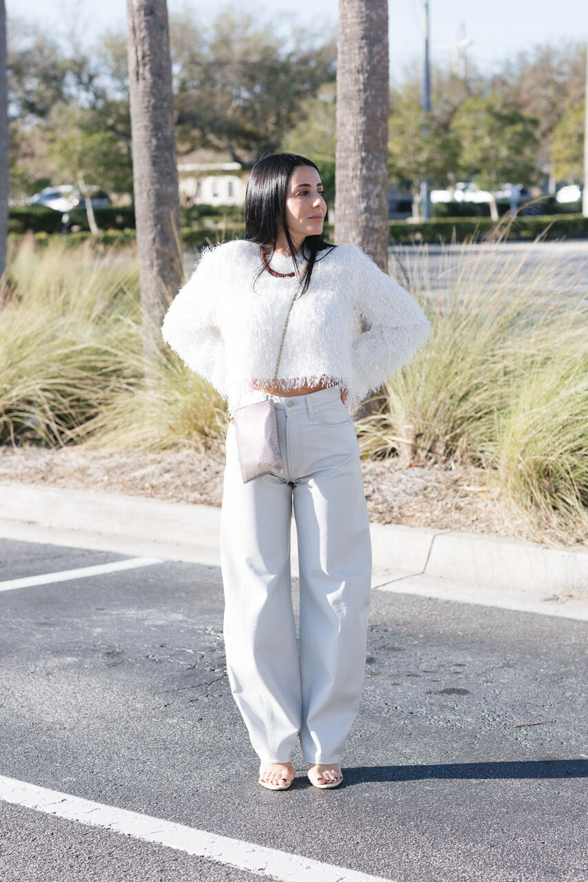Agolde Luna Pieced Leather Jean