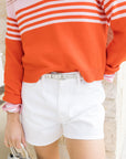 Leith Short in Marshmallow close up front