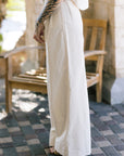 Leroy Pleated Wide Leg Pant close up side