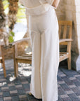 Leroy Pleated Wide Leg Pant close up back