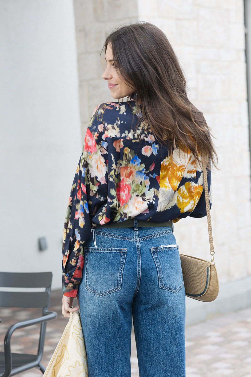 Jesper Oversize Print Button Down back