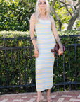 Connelly Stripe Midi Dress front