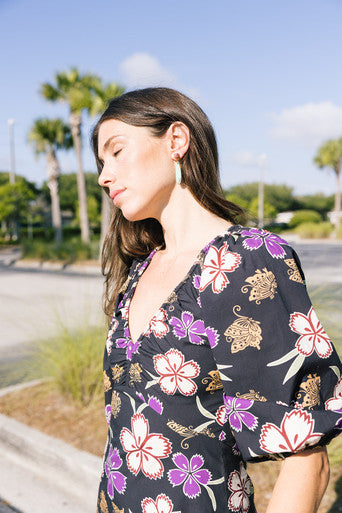 Ilio Nema Coeus Print Mini Dress close up front/side