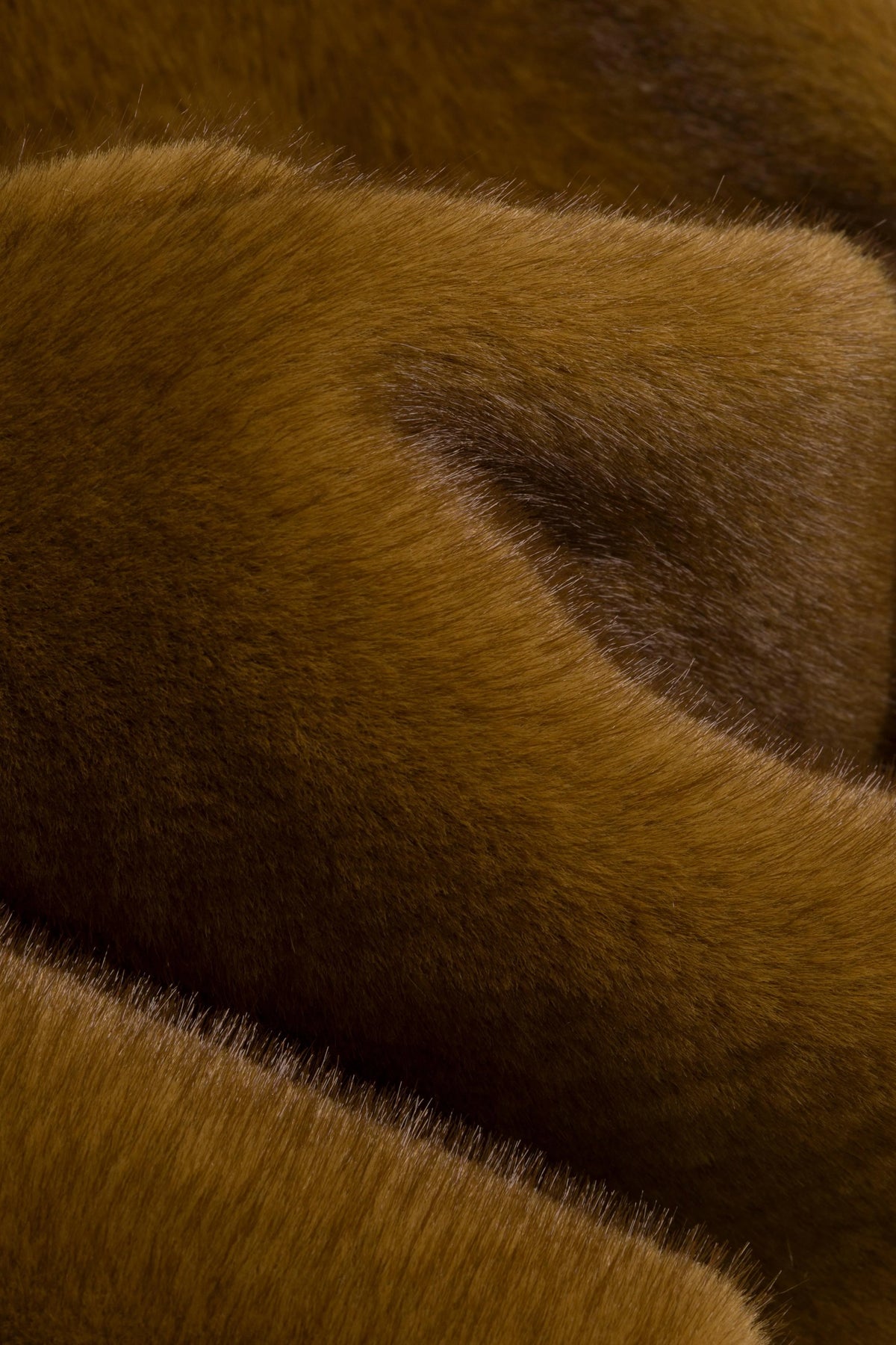 Anaia Faux Fur Scarf in Ochre