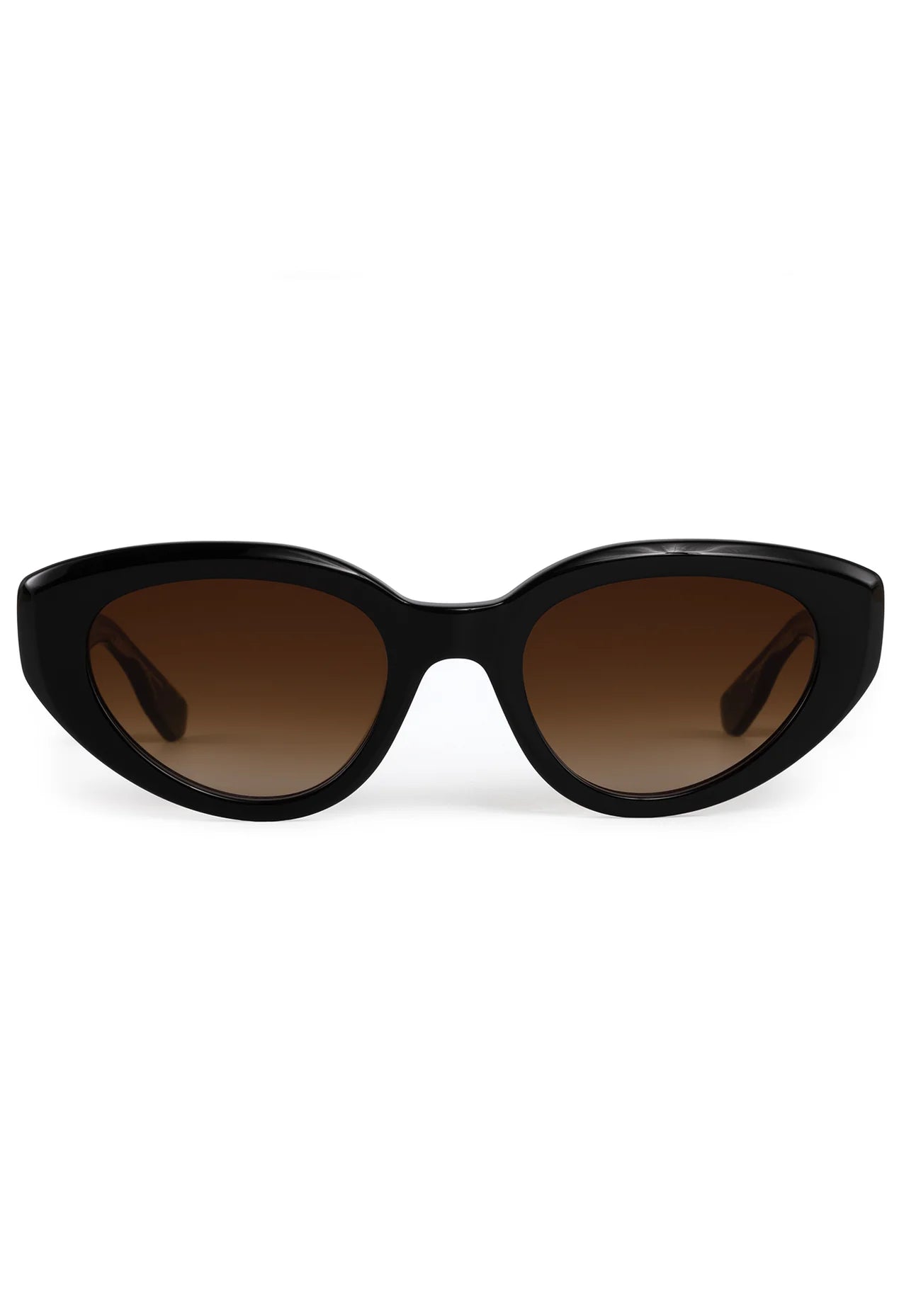 Irene Black + Black Crystal Sunglasses front