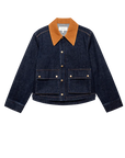 The Denim Swingy Jacket by itself