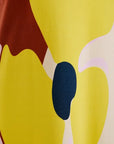 Close up of printed floral dress