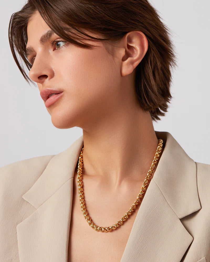 Rizzo Necklace front view on model