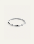 Silver bracelet on a white background